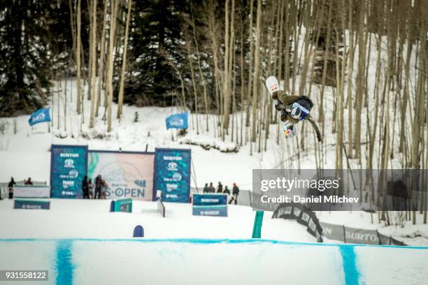 Mark McMorris of Canada during Men's Slopestyle Finals of the 2018 Burton U.S. Open on March 9, 2018 in Vail, Colorado.