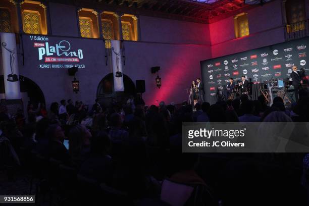 General view of atmosphere during the 5th Annual Premios PLATINO Of Iberoamerican Cinema Nominations Announcement at Hollywood Roosevelt Hotel on...