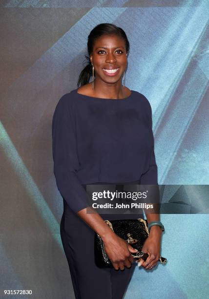 Christine Ohuruogu attends the European Premiere of 'A Wrinkle In Time' at BFI IMAX on March 13, 2018 in London, England.