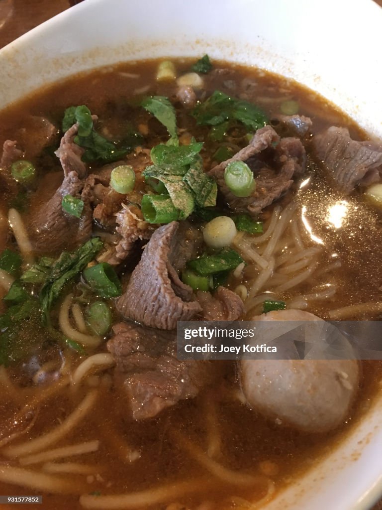 Vietnamese pho bo beef soup