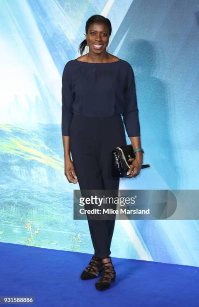 Christine Ohuruogu attends the European Premiere of 'A Wrinkle In Time' at BFI IMAX on March 13, 2018 in London, England.