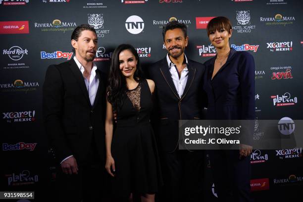 Actors Adrian Lastra, Martha Higareda, Eugenio Derbez and Jackie Cruz attend the 5th Annual Premios PLATINO Of Iberoamerican Cinema Nominations...