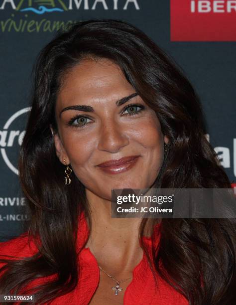 Actor Lorena Bernal attends the 5th Annual Premios PLATINO Of Iberoamerican Cinema Nominations Announcement at Hollywood Roosevelt Hotel on March 13,...