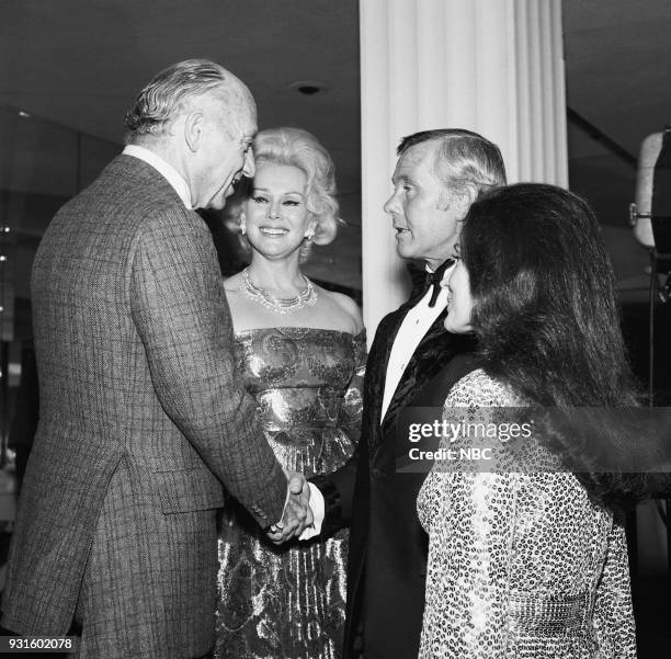 10th Anniversary Party" -- Pictured: Guest, actress Zsa Zsa Gabor during the 'Tonight Show Starring Johnny Carson" 10th Anniversary party on...