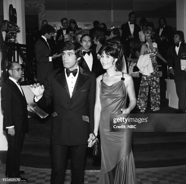 10th Anniversary Party" -- Pictured: Actor James Farentino and wife, actress Michele Lee during the 'Tonight Show Starring Johnny Carson' 10th...