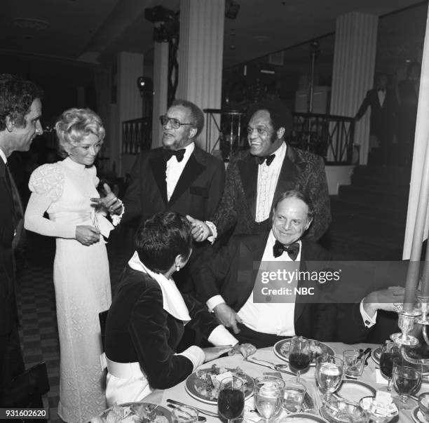 10th Anniversary Party" -- Pictured: Actor Don Adams and his wife, actress Dorothy Bracken, Redd Foxx, Slappy White Barbara Rickles with husband,...