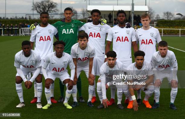 Tottenham Hotspur U19s Team Shoot during UEFA Youth League - Quarter - Final match between Tottenham Hotspur U19s and FC Porto U19s at Tottenham...