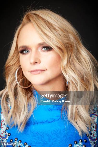 Miranda Lambert poses for a portrait at the 60th Annual GRAMMY Awards - I'm Still Standing: A GRAMMY Salute To Elton John at The Theater at Madison...