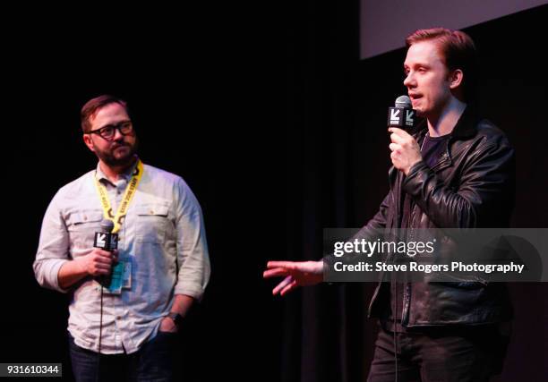 Joe Cole speaks onstage at the premiere of "A Prayer Before Dawn" during SXSW at Stateside Theater on March 12, 2018 in Austin, Texas.