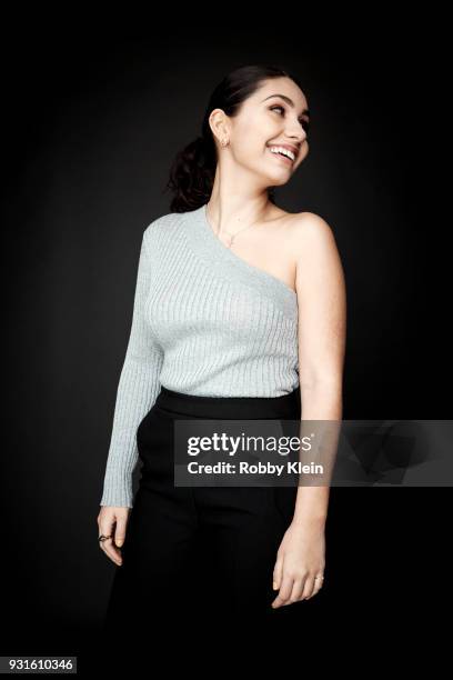 Alessia Cara poses for a portrait at the 60th Annual GRAMMY Awards - I'm Still Standing: A GRAMMY Salute To Elton John at The Theater at Madison...