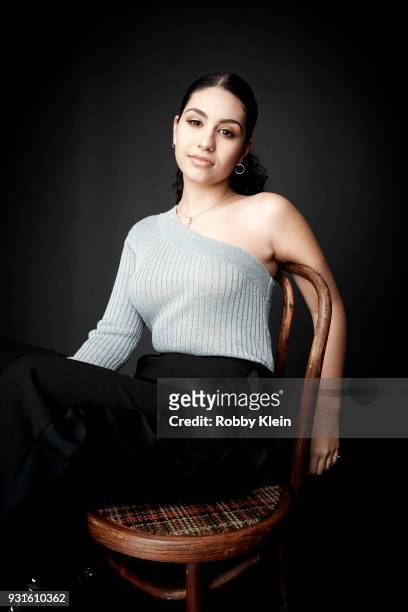 Alessia Cara poses for a portrait at the 60th Annual GRAMMY Awards - I'm Still Standing: A GRAMMY Salute To Elton John at The Theater at Madison...