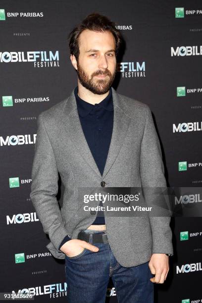 Member of Jury Actor Antoine Gouy attends "Mobile Film Festival 2018" at Mk2 Bibliotheque on March 13, 2018 in Paris, France.