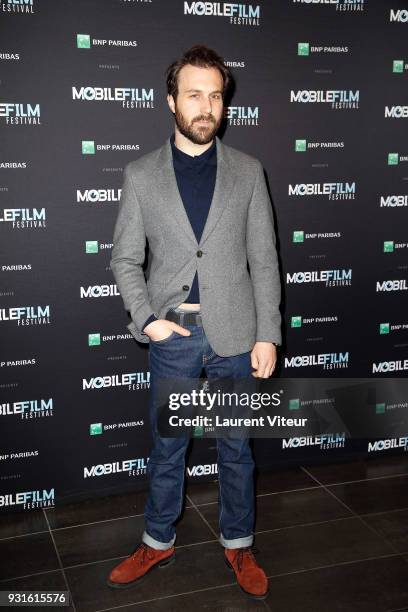 Member of Jury Actor Antoine Gouy attends "Mobile Film Festival 2018" at Mk2 Bibliotheque on March 13, 2018 in Paris, France.