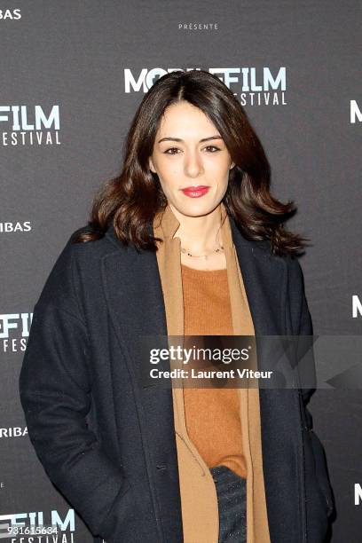 Actress Sofia Essaidi attends "Mobile Film Festival 2018" at Mk2 Bibliotheque on March 13, 2018 in Paris, France.