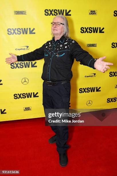 Bruce Sterling attends Disrupting Dystopia: The Bruce Sterling Talk during SXSW at Austin Convention Center on March 13, 2018 in Austin, Texas.