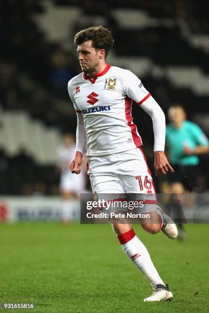 Robbie Muirhead of Milton Keynes Dons in action during the Sky Bet League One match between Milton Keynes Dons and Rotherham United at StadiumMK on...