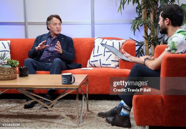 Ray Kurzweil and Douglas Caballero speak at The SXSW Facebook Live Studio: Ray Kurtzwell - 2018 SXSW Conference and Festivals at JW Marriott Austin...