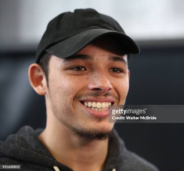 Anthony Ramos during the Broadway Center Stage Rehearsal for 'In The Heights' on March 13, 2018 at Baryshnikov Arts Center in New York City.