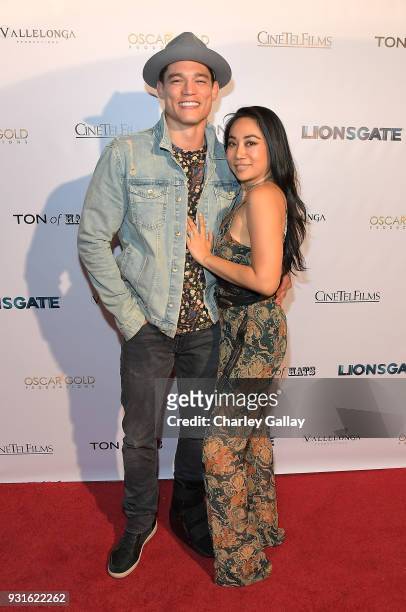 Model/UFC fighter Alan Jouban attends the Lionsgate Release Party for Doomsday Device and Mindblown on March 12, 2018 in Los Angeles, California.
