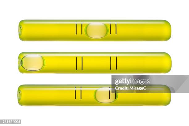 spirit levels directly above view - spirit level stock pictures, royalty-free photos & images