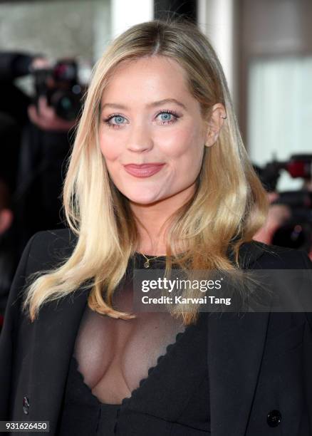 Laura Whitmore attends the TRIC Awards 2018 held at the Grosvenor House Hotel on March 13, 2018 in London, England.