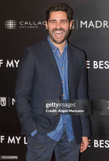 Actor Miguel Diosdado attends 'The Best Day Of My Life' Madrid premiere at Callao cinema on March 13, 2018 in Madrid, Spain.