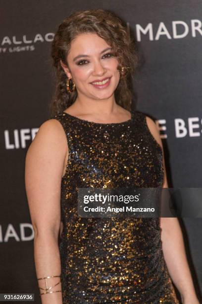 Actress Yohana Cobo attends 'The Best Day Of My Life' Madrid premiere at Callao cinema on March 13, 2018 in Madrid, Spain.