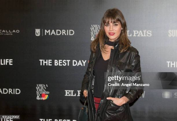 Actress Irena Arcos attends 'The Best Day Of My Life' Madrid premiere at Callao cinema on March 13, 2018 in Madrid, Spain.