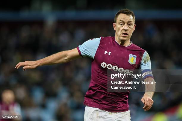 Aston Villa's John Terry during the Sky Bet Championship match between Aston Villa and Queens Park Rangers at Villa Park on March 13, 2018 in...