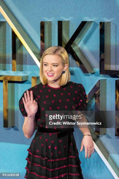 Ava Phillippe arrives for the European film premiere of 'A Wrinkle in Time' at the BFI Imax cinema in the South Bank district of London. March 13,...