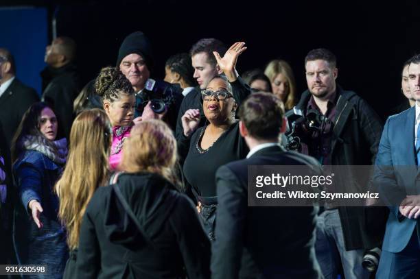 Oprah Winfrey arrives for the European film premiere of 'A Wrinkle in Time' at the BFI Imax cinema in the South Bank district of London. March 13,...