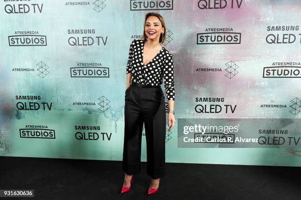 Singer Chenoa attends the Atresmedia Studios photocall at the Barcelo Theater on March 13, 2018 in Madrid, Spain.