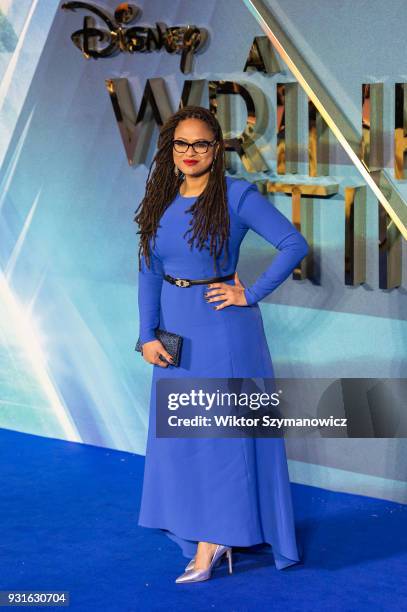 Ava DuVernay arrives for the European film premiere of 'A Wrinkle in Time' at the BFI Imax cinema in the South Bank district of London. March 13,...