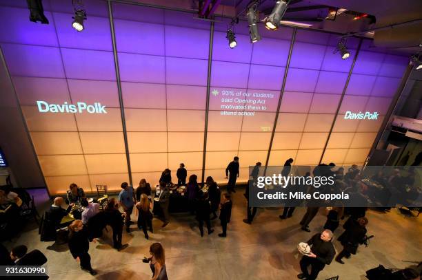 View of the venue at Opening Act's 12th Annual Benefit Play Reading "Hear Me Here" At New World Stages on March 13, 2018 in New York City.