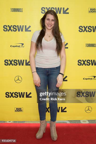 Leah Lane, Social Media Associate of BroadwayHD attends the panel 'Keeping Performing Arts Alive in a Digital World' during SXSW at the Austin...