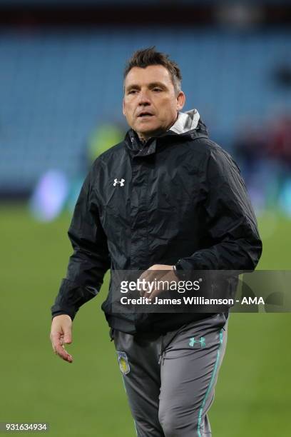 Aston Villa fitness coach Massimiliano Marchesi during the Sky Bet Championship match between Aston Villa and Queens Park Rangers at Villa Park on...