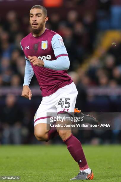Lewis Grabban of Aston Villa during the Sky Bet Championship match between Aston Villa and Queens Park Rangers at Villa Park on March 13, 2018 in...