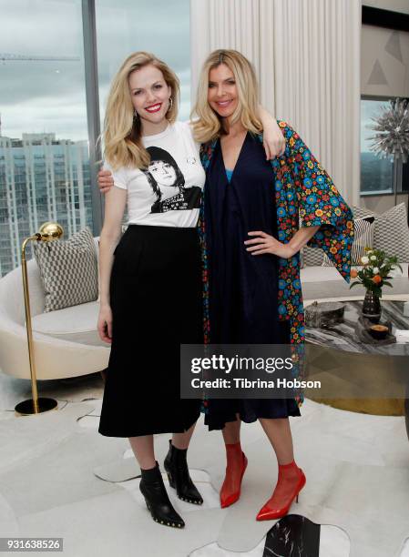 Brooklyn Decker and Whitney Casey attend FINERY's kick off SXSW Party with cocktail's. Hosted by Brooklyn Decker and Hannah Bronfman at W Hotel...