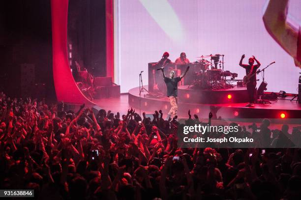 Anderson Paak performs at Brixton Academy on March 13, 2018 in London, England.