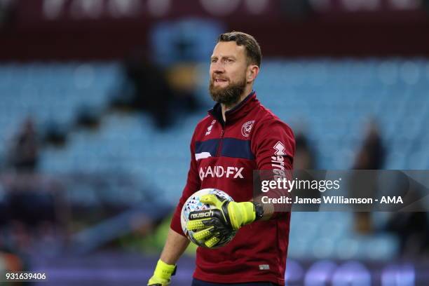 Queens Park Rangers goalkeeping coach Gavin Ward during the Sky Bet Championship match between Aston Villa and Queens Park Rangers at Villa Park on...