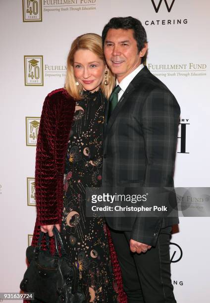 Yvonne Boismier Phillips and Lou Diamond Phillips attend A Legacy Of Changing Lives presented by the Fulfillment Fund at The Ray Dolby Ballroom at...