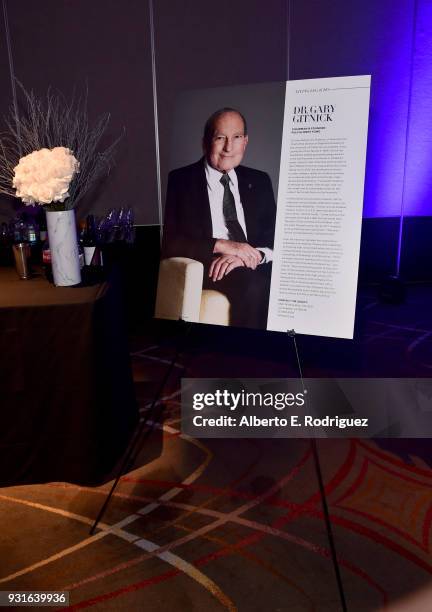 Signage is displayed during A Legacy Of Changing Lives presented by the Fulfillment Fund at The Ray Dolby Ballroom at Hollywood & Highland Center on...