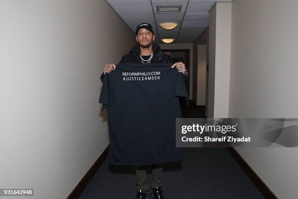 Jahlil Beats attends Reform: Bringing Injustice To Light at Irvine Auditorium on March 13, 2018 in Philadelphia, Pennsylvania.