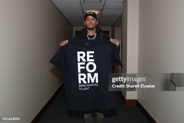 Jahlil Beats attends Reform: Bringing Injustice To Light at Irvine Auditorium on March 13, 2018 in Philadelphia, Pennsylvania.