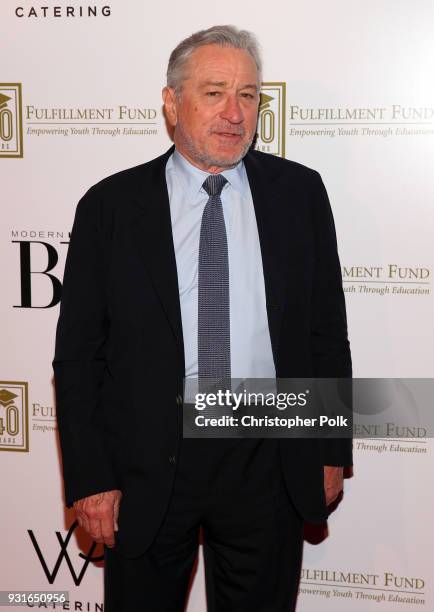 Robert De Niro attends A Legacy Of Changing Lives presented by the Fulfillment Fund at The Ray Dolby Ballroom at Hollywood & Highland Center on March...