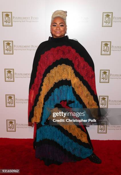 Raven-Symone attends A Legacy Of Changing Lives presented by the Fulfillment Fund at The Ray Dolby Ballroom at Hollywood & Highland Center on March...