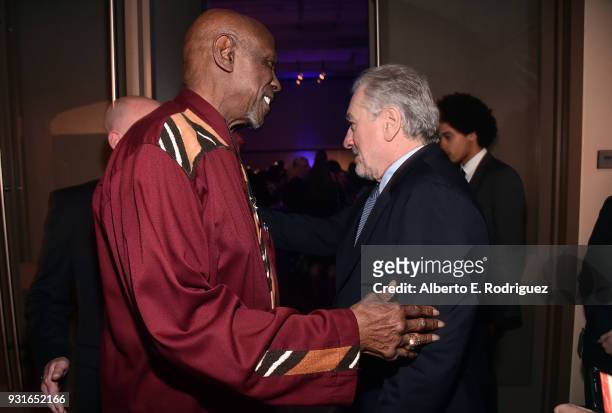 Louis Gossett Jr. And Robert De Niro attend A Legacy Of Changing Lives presented by the Fulfillment Fund at The Ray Dolby Ballroom at Hollywood &...