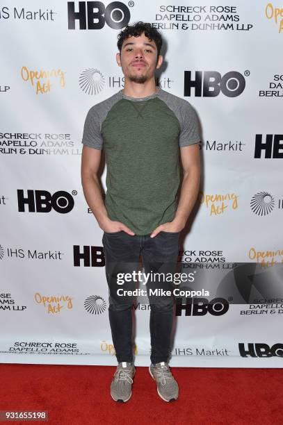 Anthony Ramos attends Opening Act's 12th Annual Benefit Play Reading "Hear Me Here" At New World Stages on March 13, 2018 in New York City.