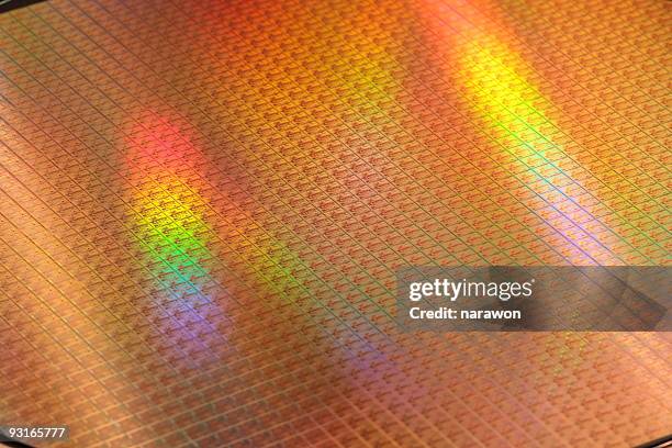 silicon wafer - computer wafer stock pictures, royalty-free photos & images