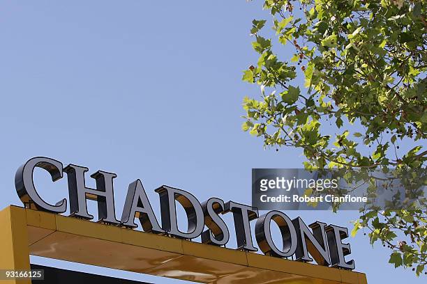 Sign of Chadstone Shopping Centre is seen after the official reopening of the Chadstone Shopping Centre on November 18, 2009 in Melbourne, Australia.
